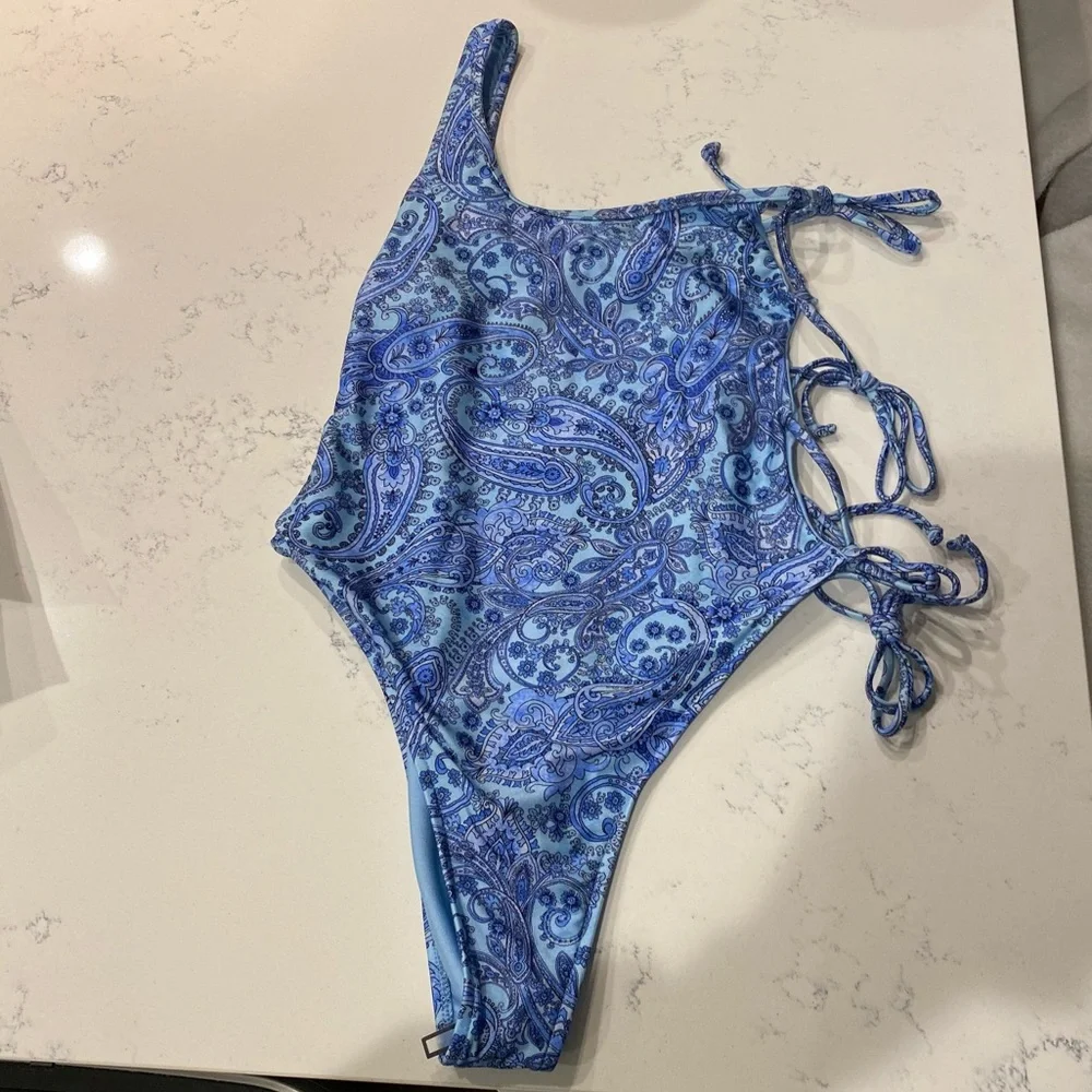 Honey One Shoulder Cheeky One Piece Swimsuit Frankies Bikinis